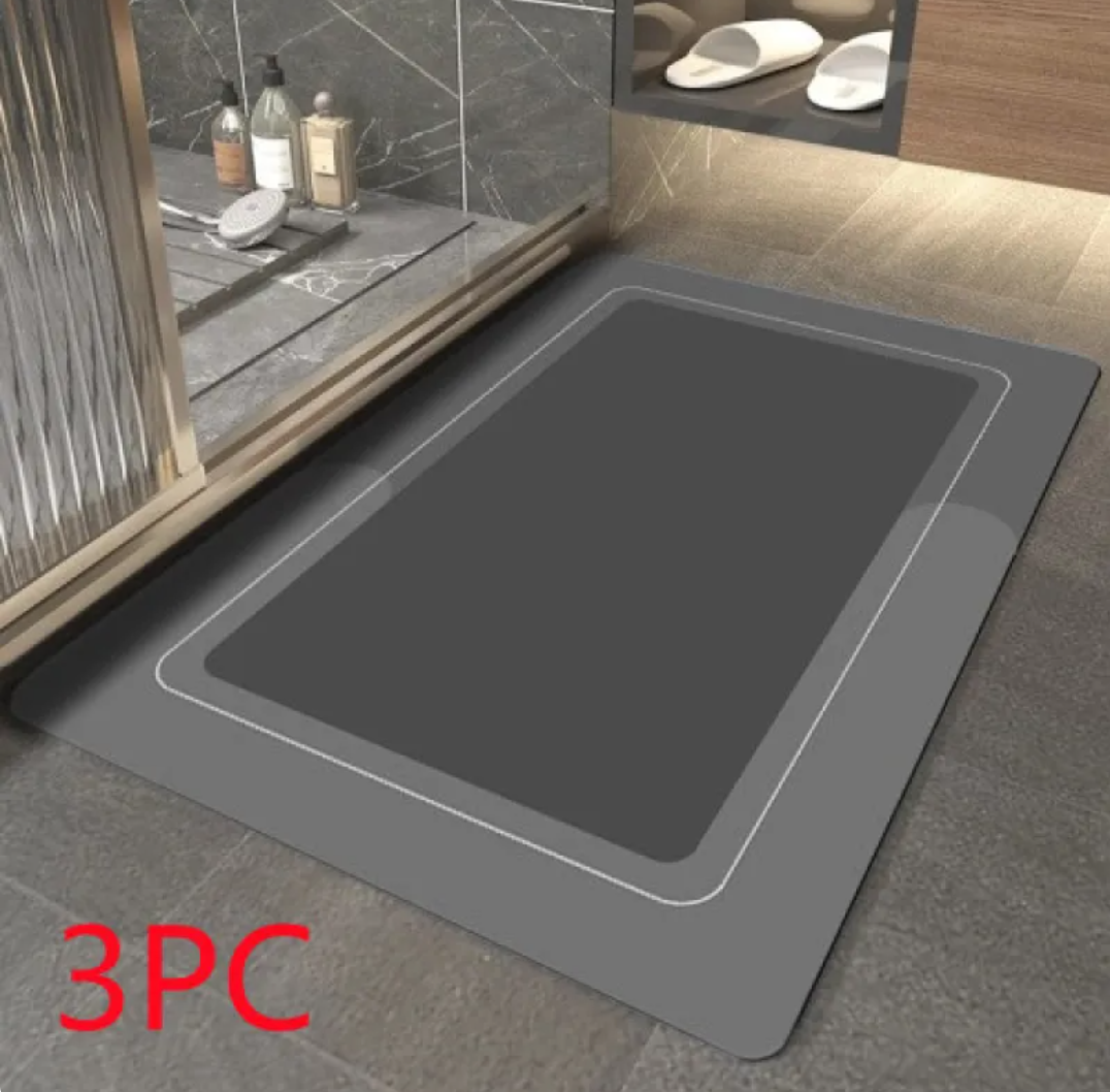 Diatomite Bathroom Mat — Fast-Drying, Non-Slip & Modern