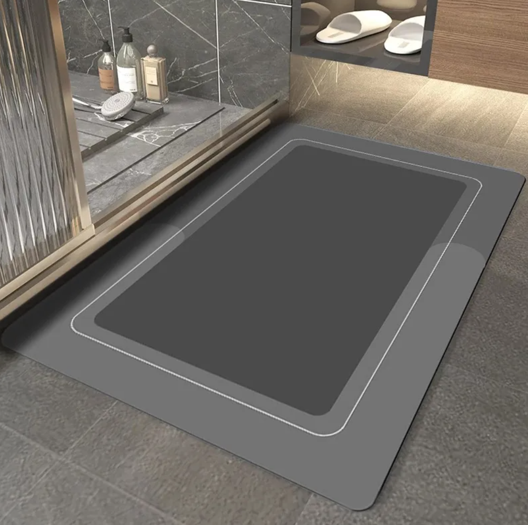 Diatomite Bathroom Mat — Fast-Drying, Non-Slip & Modern