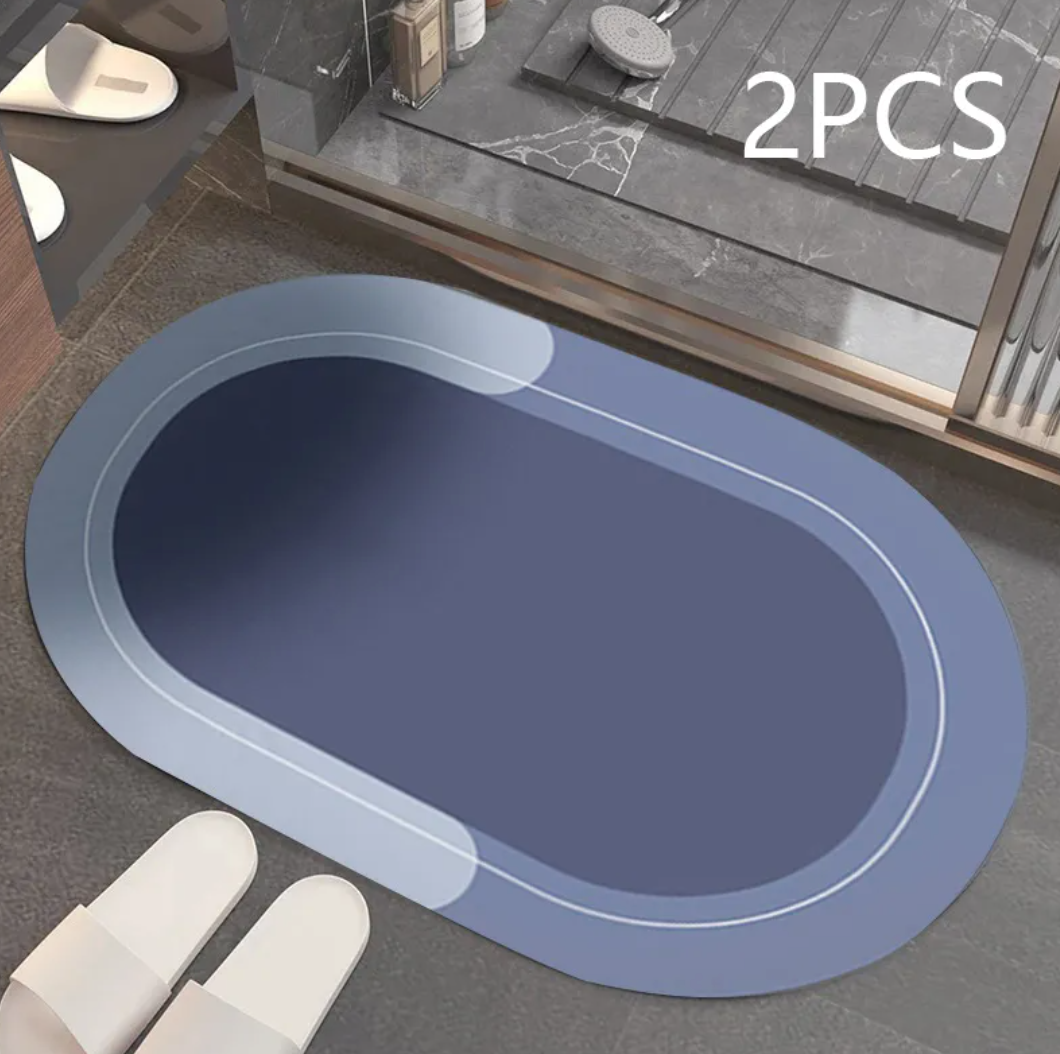 Diatomite Bathroom Mat — Fast-Drying, Non-Slip & Modern
