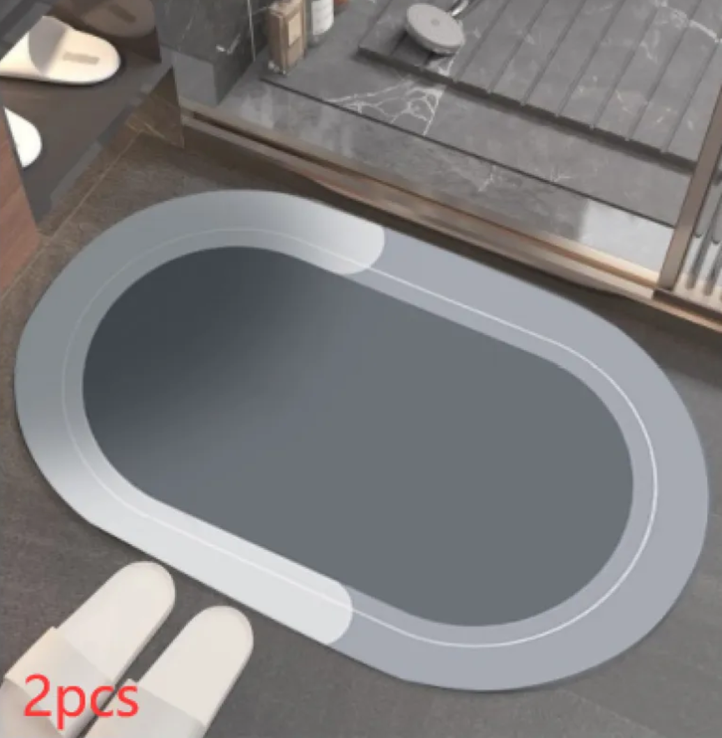 Diatomite Bathroom Mat — Fast-Drying, Non-Slip & Modern