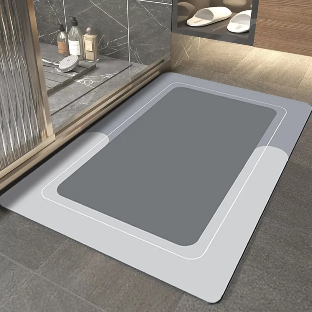 Diatomite Bathroom Mat — Fast-Drying, Non-Slip & Modern