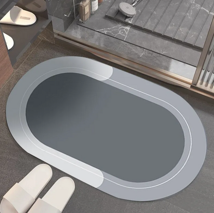 Diatomite Bathroom Mat — Fast-Drying, Non-Slip & Modern