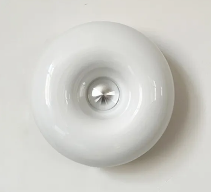 Antique Donut Glass Bedside Lamp — Warm Glow for Your Bedroom