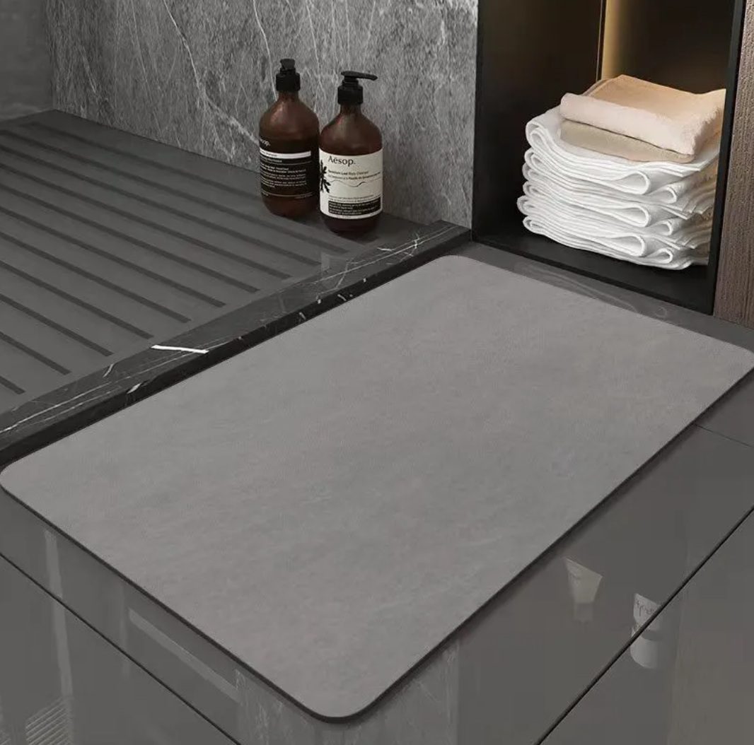 Diatomite Bathroom Mat — Fast-Drying, Non-Slip & Modern