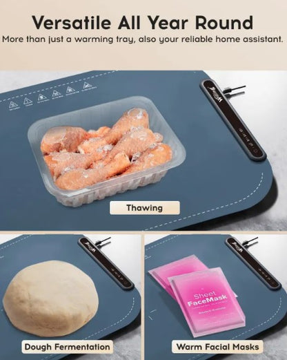 Portable Food Warming Tray — Keep Every Dish Hot & Ready