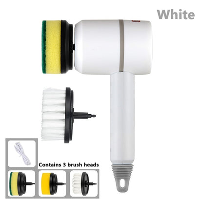 Electric Cleaning Brush — 3 Heads, One Spotless Home