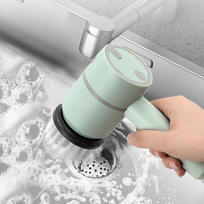 Electric Cleaning Brush — 3 Heads, One Spotless Home